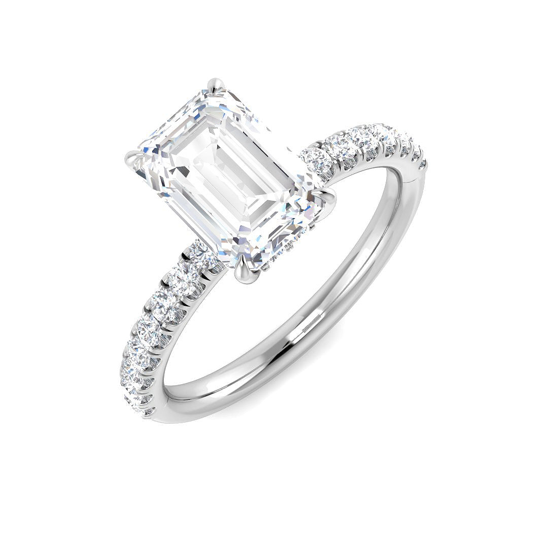 Platinum 2.41ct D VS2 Laboratory Grown CVD Ring