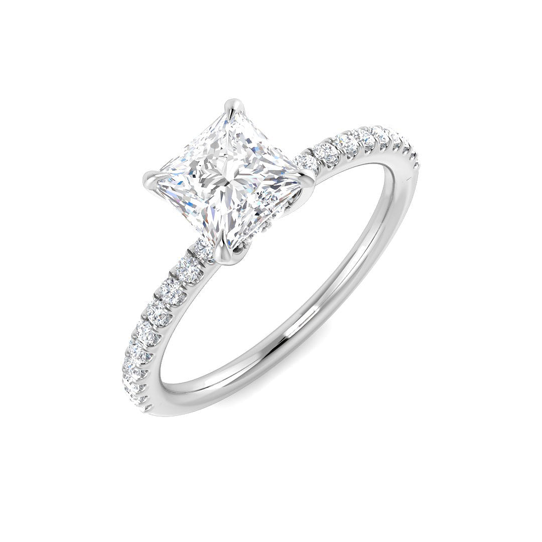 Platinum 1.26ct D VS2 Laboratory Grown CVD Ring