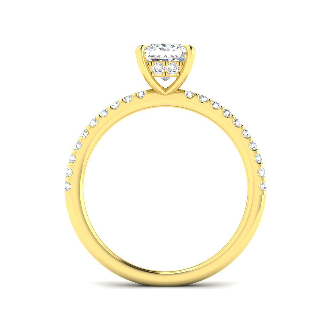 18ct Yellow Gold 1.27ct D VS2 Laboratory Grown CVD Ring