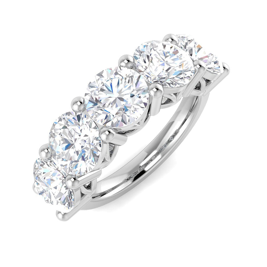 9ct White Gold 5.08ct Laboratory Grown CVD Ring