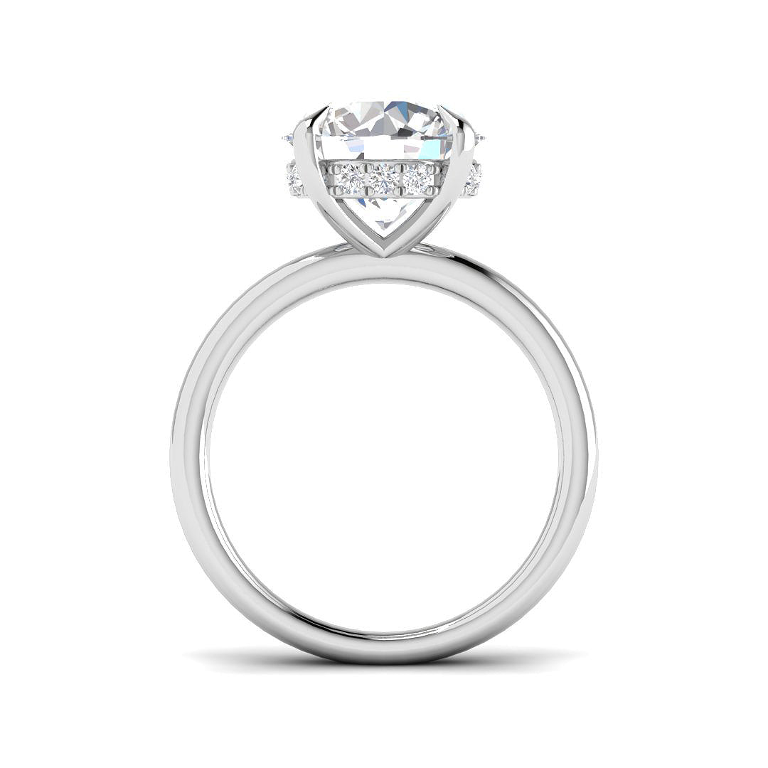 9ct White Gold 4.18ct E VS1 Laboratory Grown CVD Ring