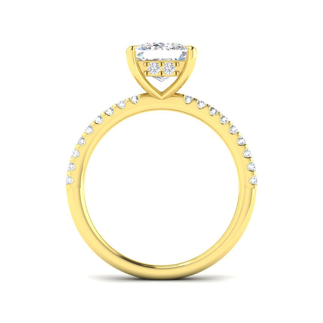 9ct Yellow Gold 2.30ct E VS2 Laboratory Grown CVD Ring