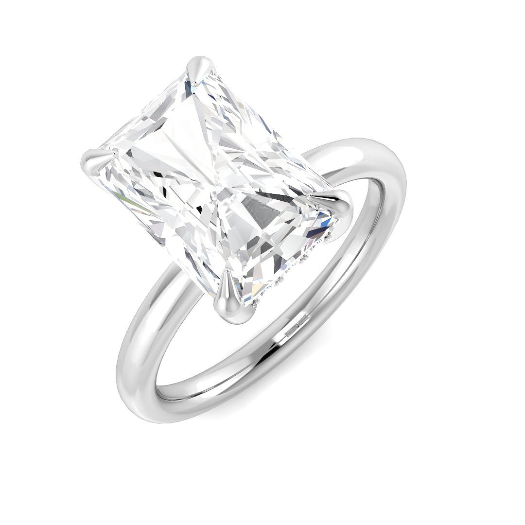 Platinum 4.24ct E VS2 Laboratory Grown CVD Ring