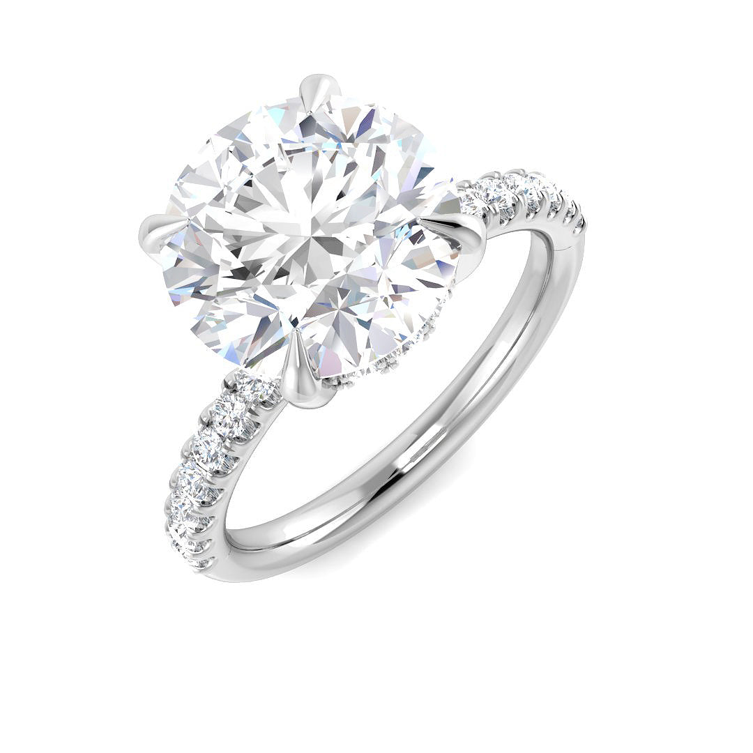 Platinum 4.39ct E VS1 Laboratory Grown CVD Ring