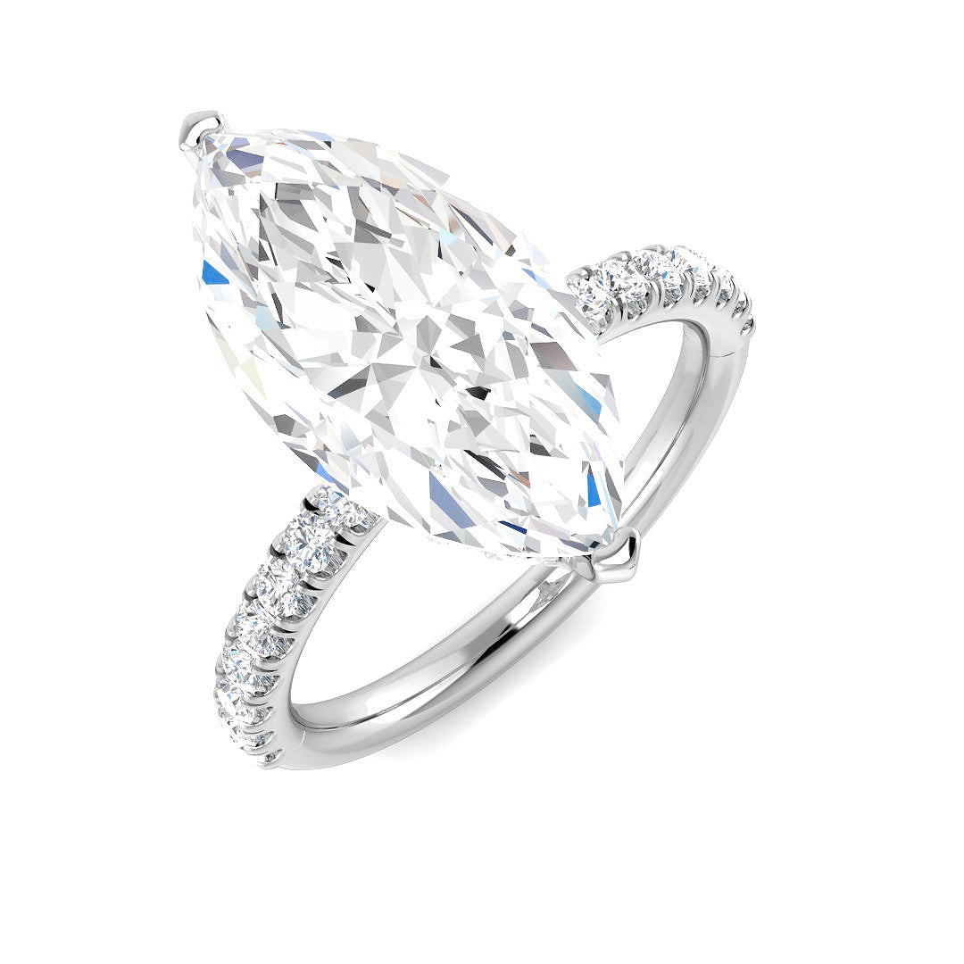 Platinum 4.55ct E VS2 Laboratory Grown CVD Ring