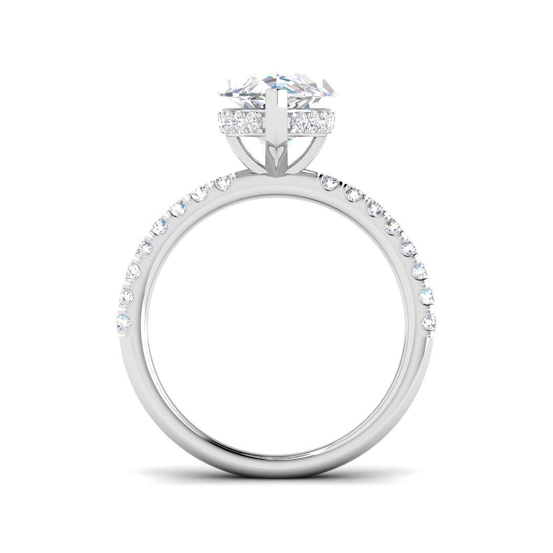 Platinum 4.55ct E VS2 Laboratory Grown CVD Ring