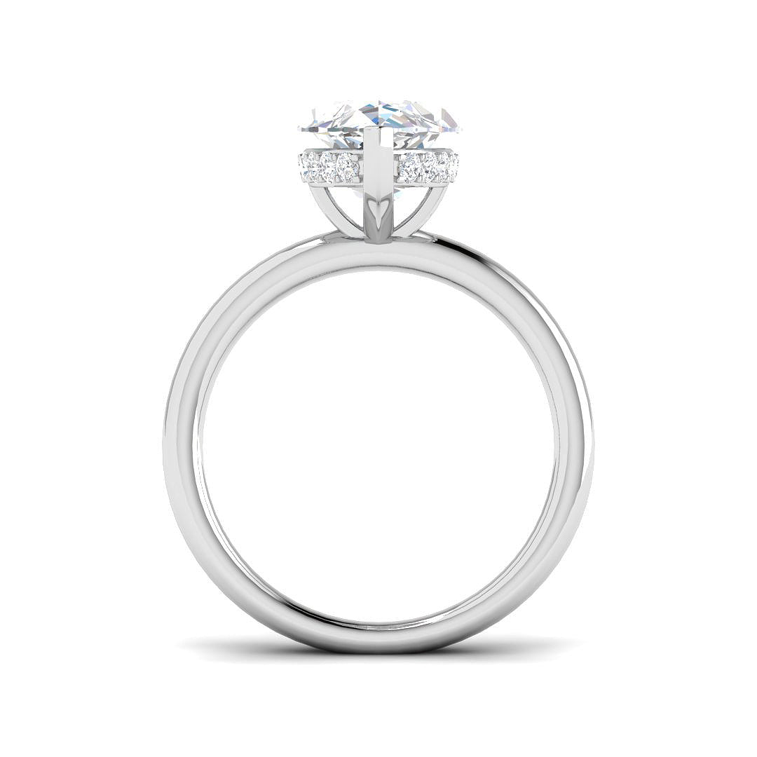 Platinum 4.28ct E VS2 Laboratory Grown CVD Ring