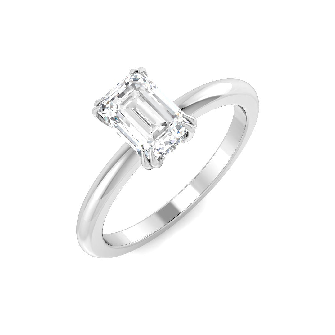 Platinum 1.55ct E VS2 Laboratory Grown CVD Ring
