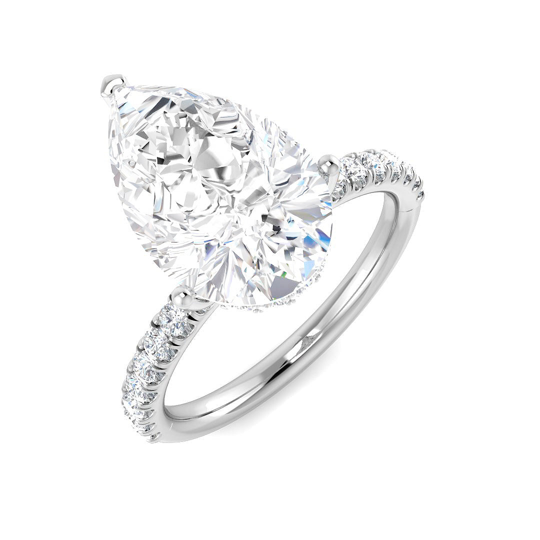 9ct White Gold 4.48ct E VS1 Laboratory Grown CVD Ring