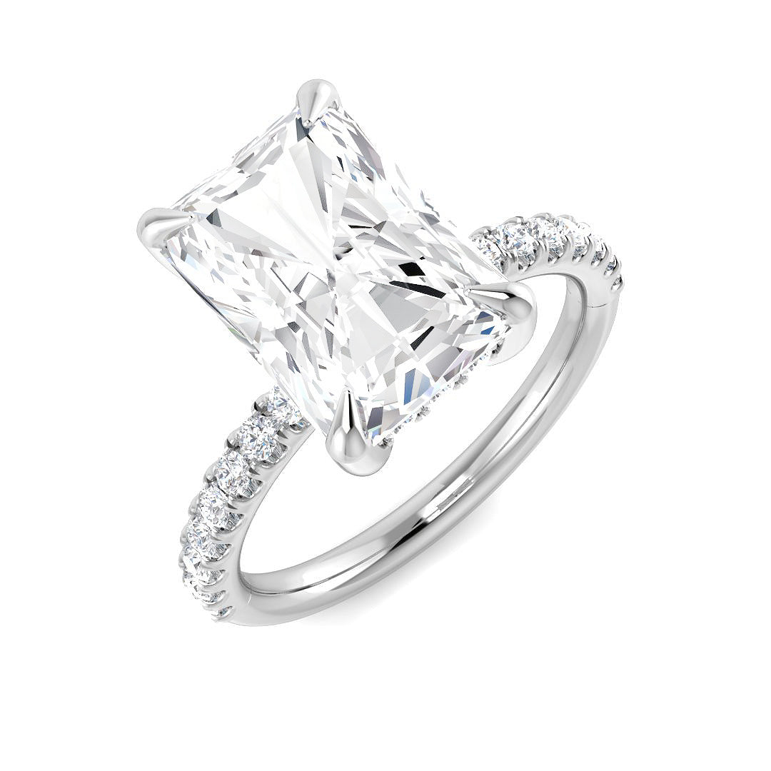 Platinum 4.51ct E VS2 Laboratory Grown CVD Ring