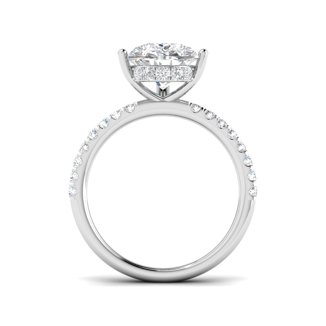 Platinum 4.49ct E VS2 Laboratory Grown CVD Ring