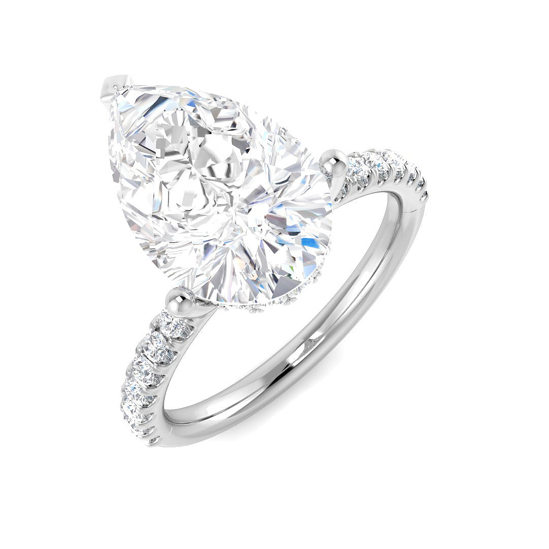 Platinum 4.49ct E VS2 Laboratory Grown CVD Ring