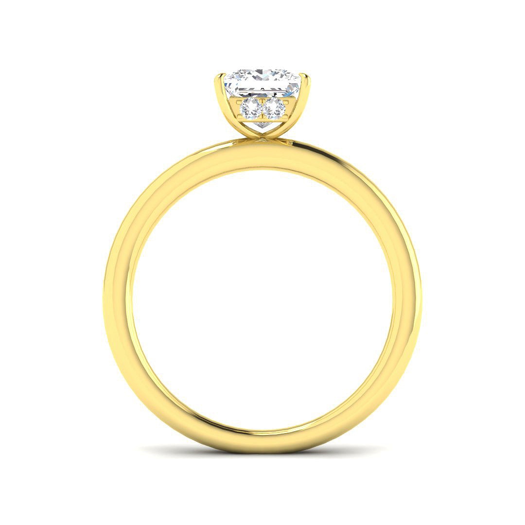 18ct Yellow Gold 1.08ct E VS2 Laboratory Grown CVD Ring