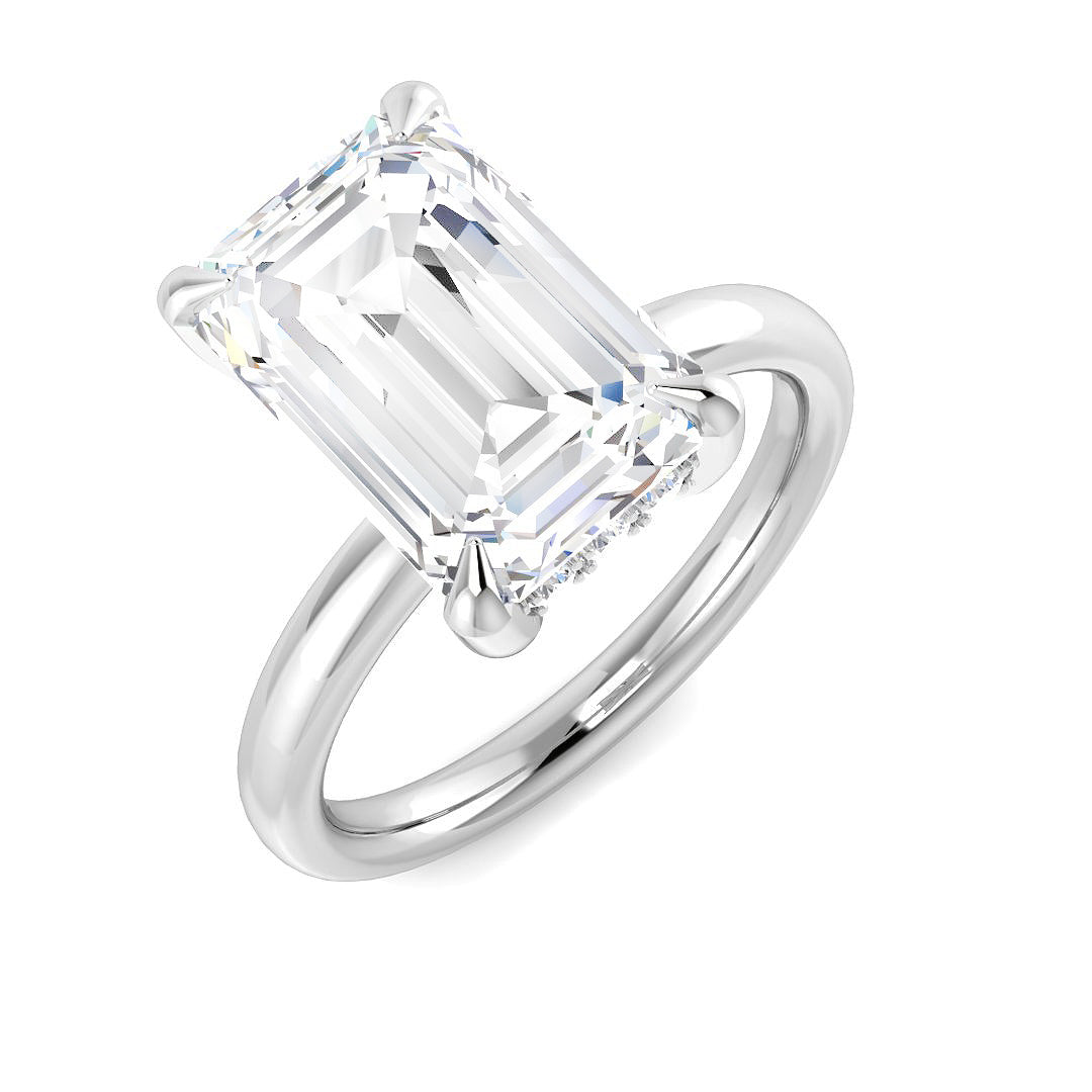 9ct White Gold 5.25ct D VS2 Laboratory Grown CVD Ring