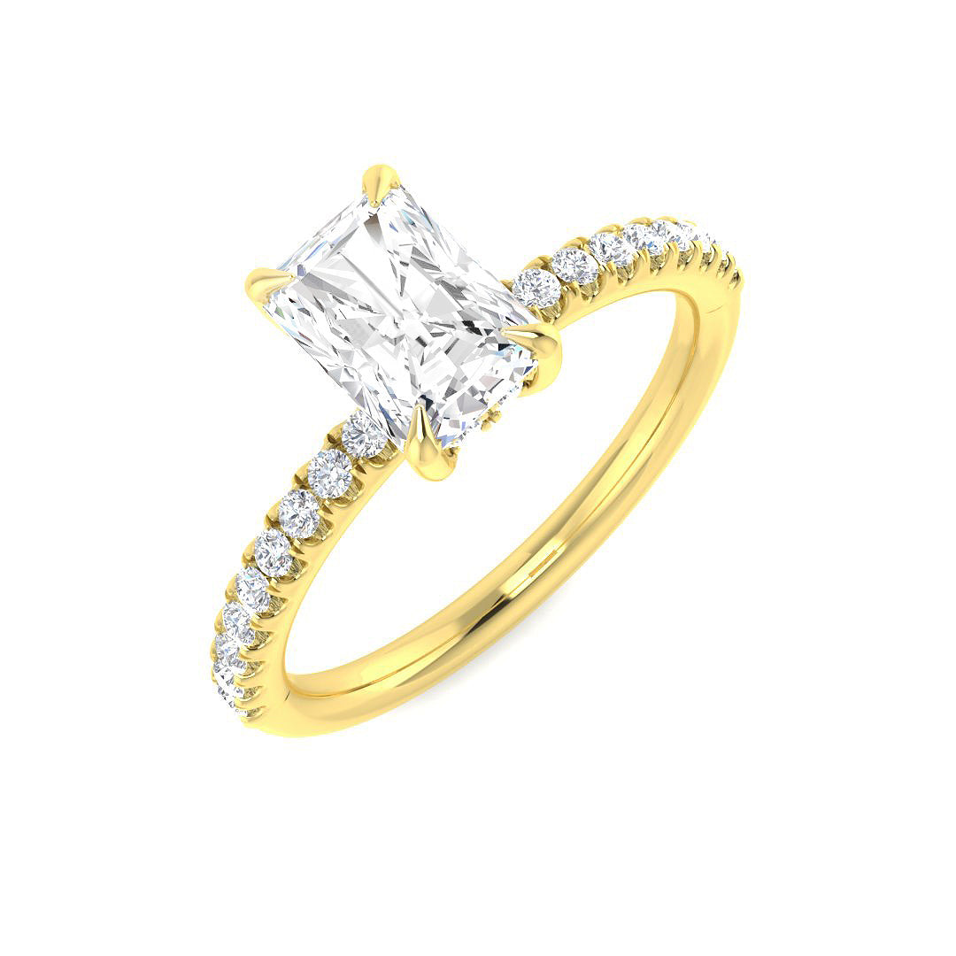 9ct Yellow Gold 1.31ct E VS2 Laboratory Grown CVD Ring