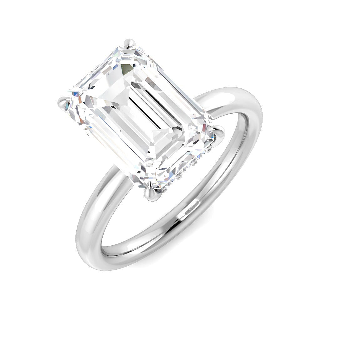 Platinum 4.22ct E VS2 Laboratory Grown CVD Ring