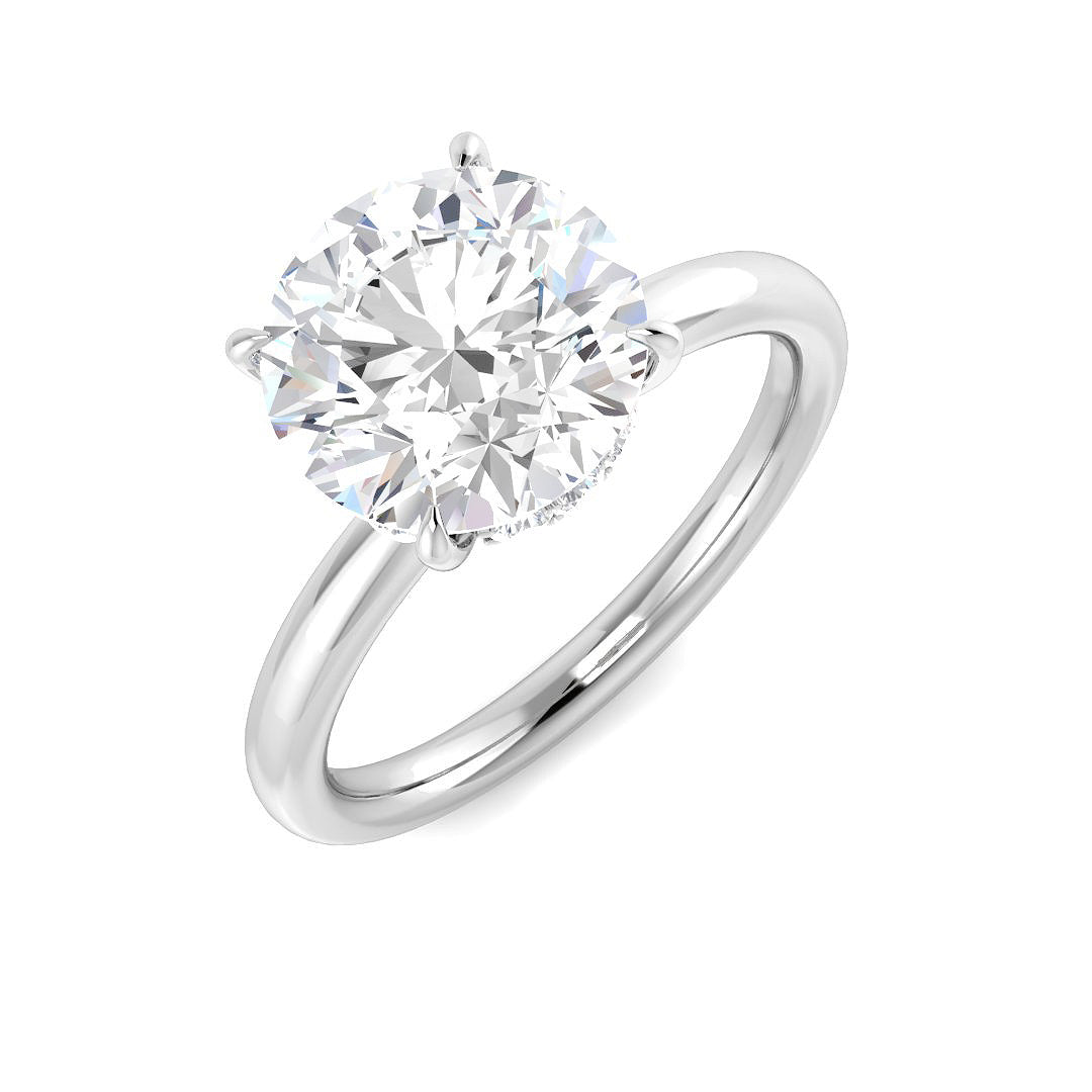 Platinum 3.16ct E VS1 Laboratory Grown CVD Ring