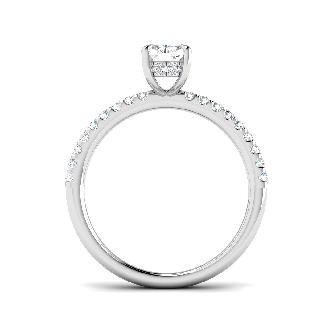 Platinum 1.32ct E VS2 Laboratory Grown CVD Ring