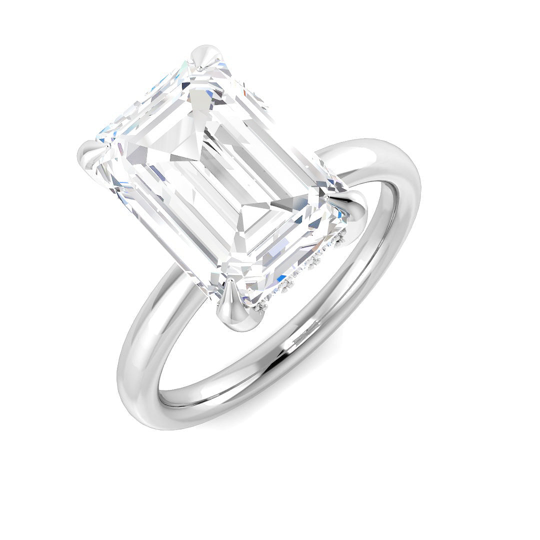 9ct White Gold 5.28ct E VS2 Laboratory Grown CVD Ring