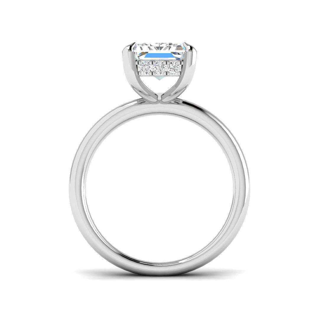 9ct White Gold 5.28ct E VS2 Laboratory Grown CVD Ring