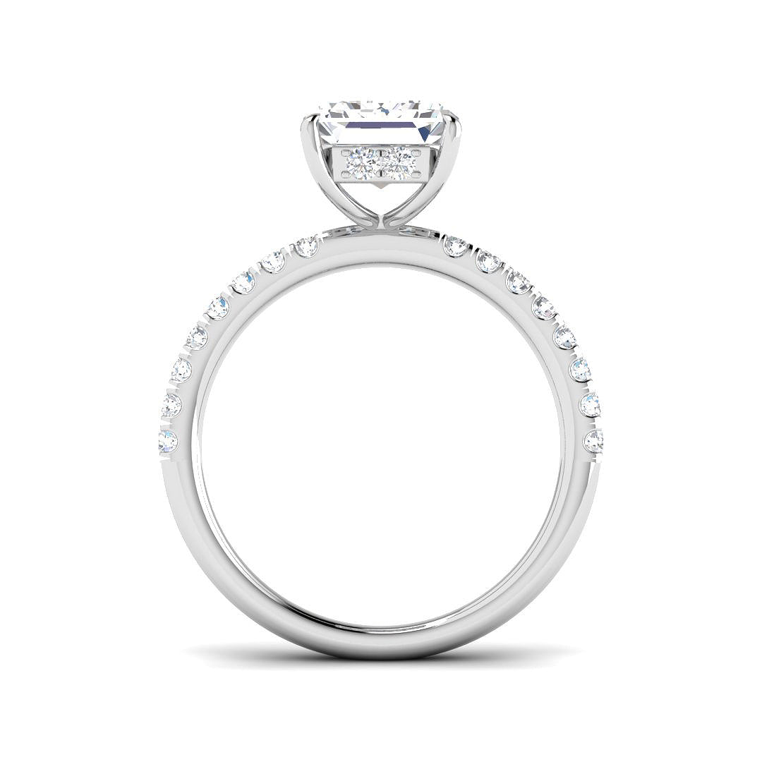 9ct White Gold 4.44ct E VS1 Laboratory Grown CVD Ring