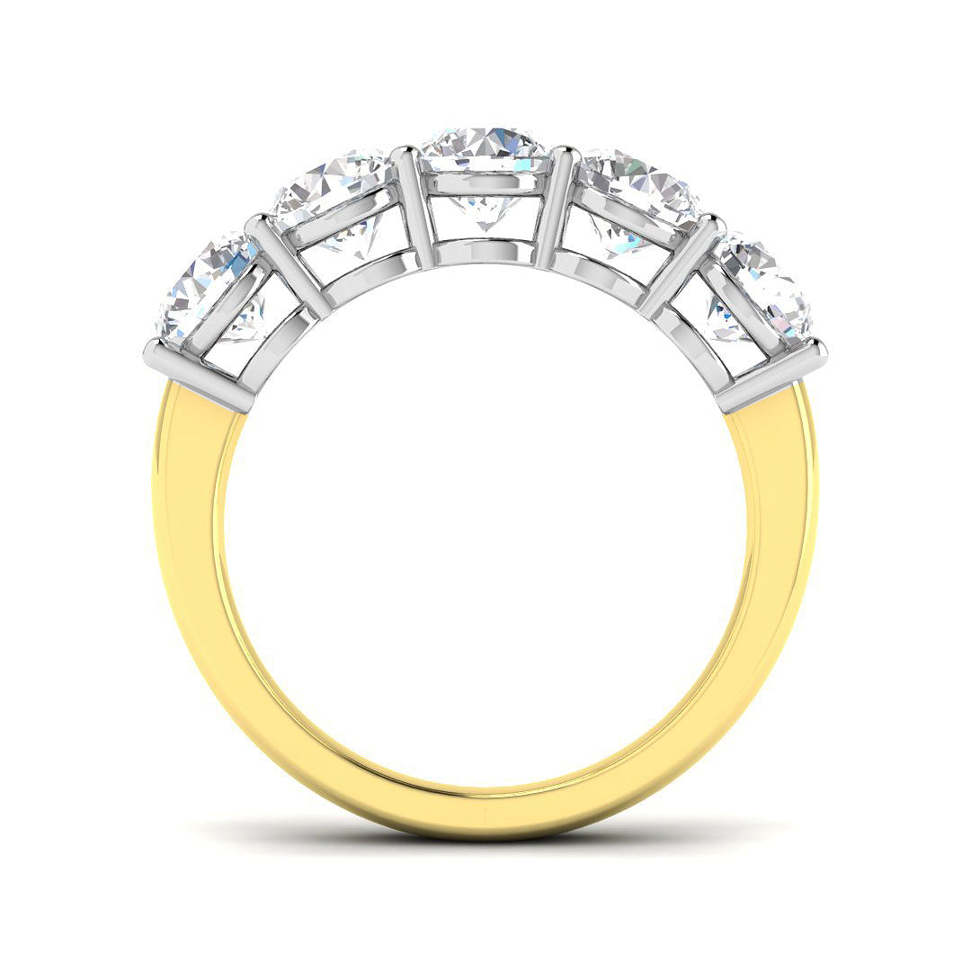 18ct Two-Tone Gold 2.50ct G VS2 Diamond Ring
