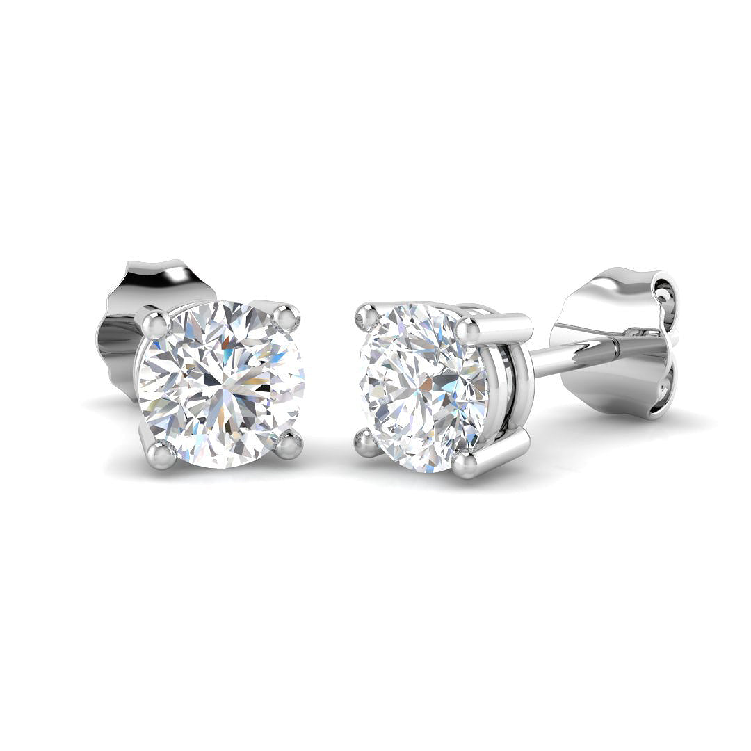 Platinum 1.00ct G VS2 Diamond Earrings