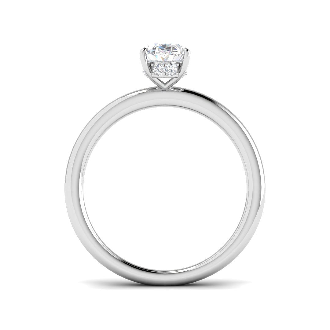 Platinum 1.11ct D VS2 Laboratory Grown CVD Ring