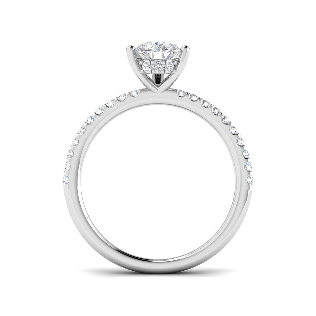 9ct White Gold 1.29ct D VS2 Laboratory Grown CVD Ring