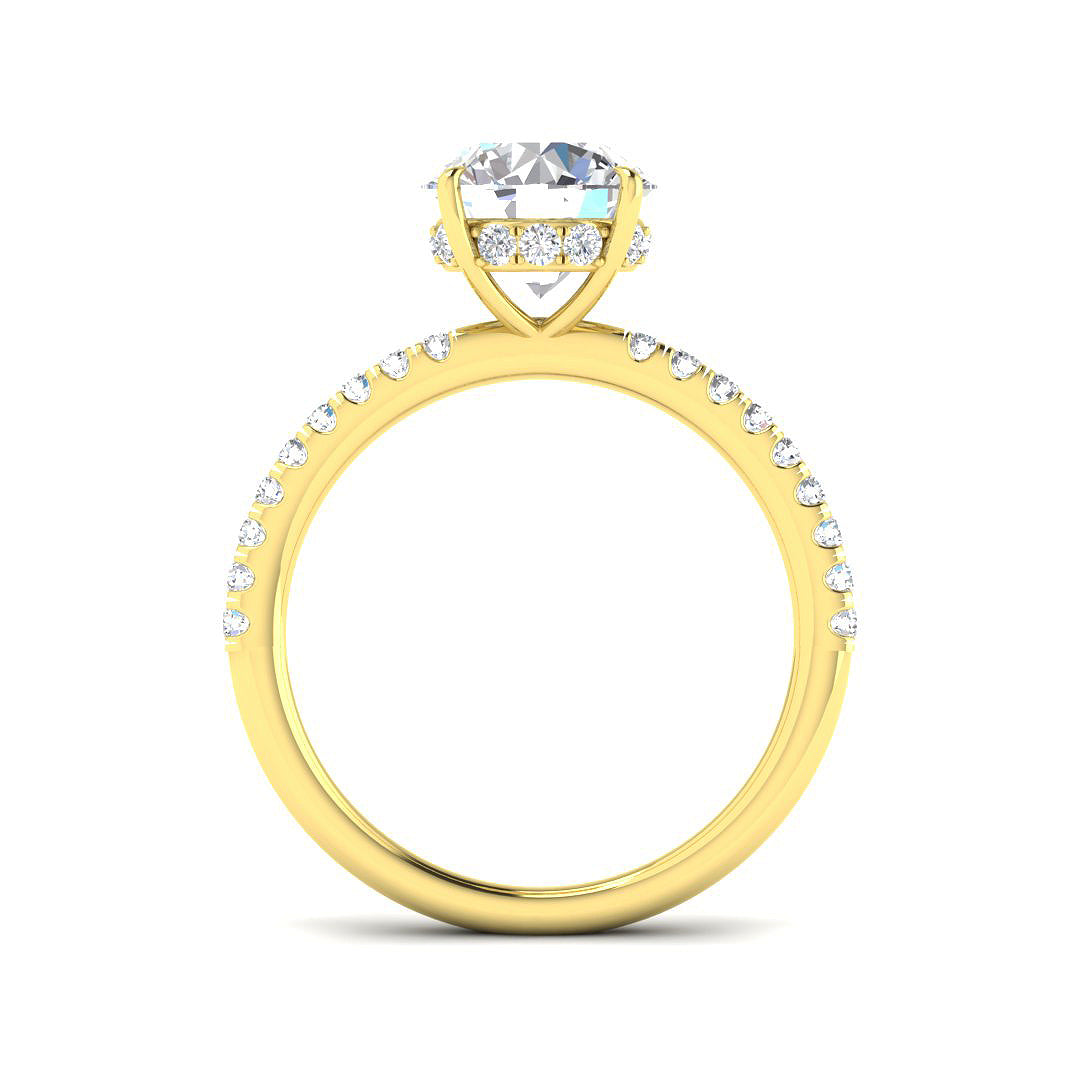 9ct Yellow Gold 2.36ct E VS2 Laboratory Grown CVD Ring
