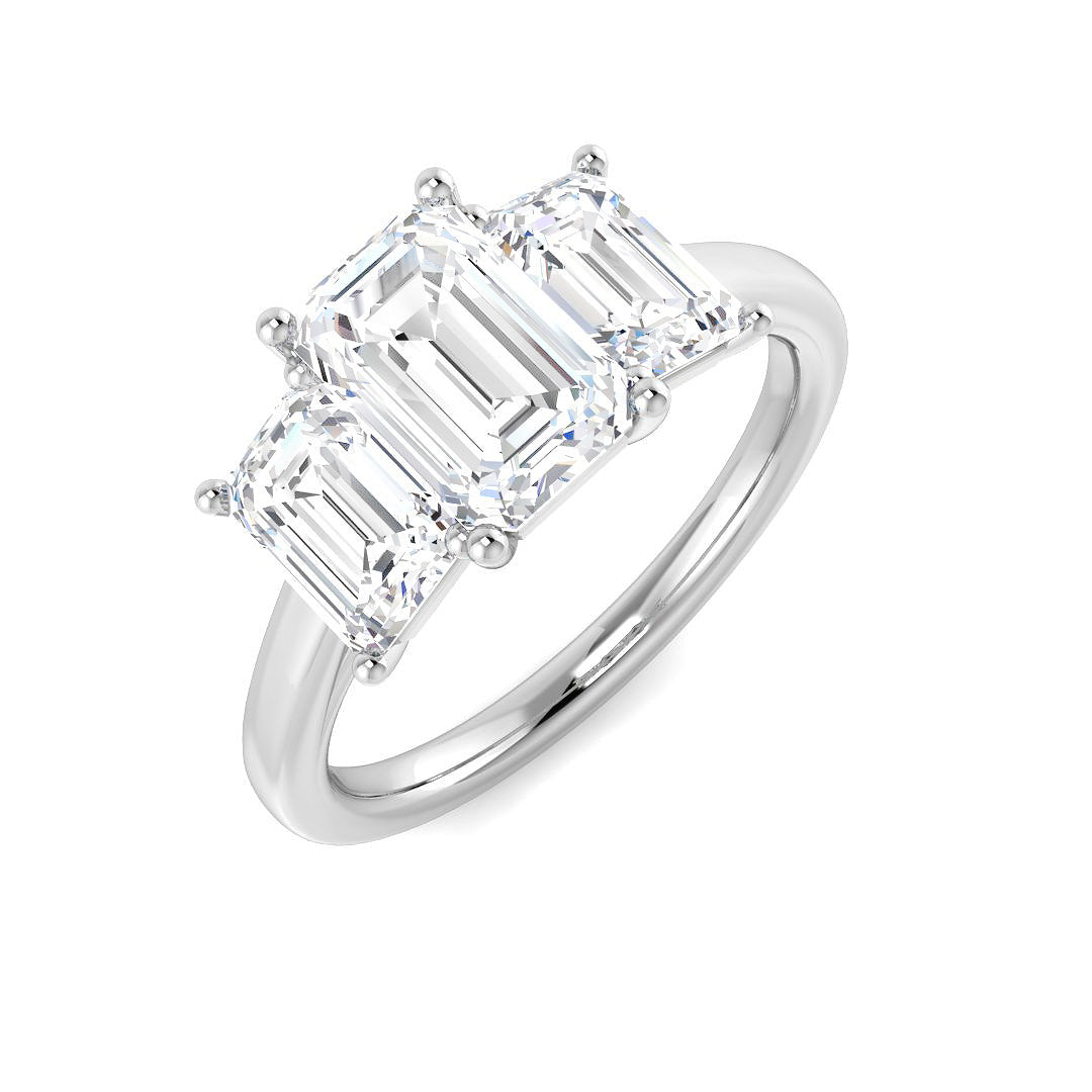9ct White Gold 2.90ct E VS1 Laboratory Grown CVD Ring