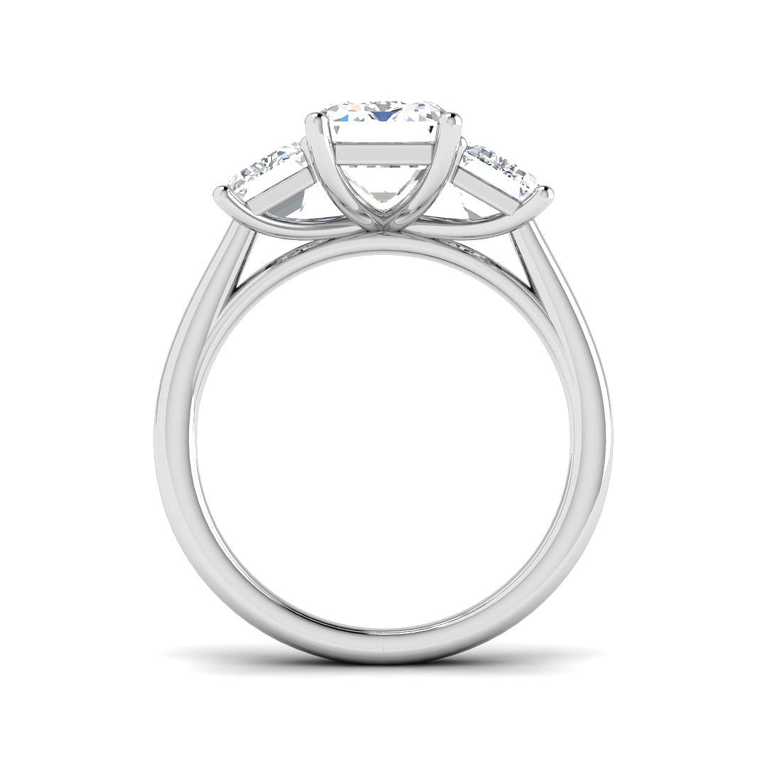 9ct White Gold 5.37ct E VS2 Laboratory Grown CVD Ring