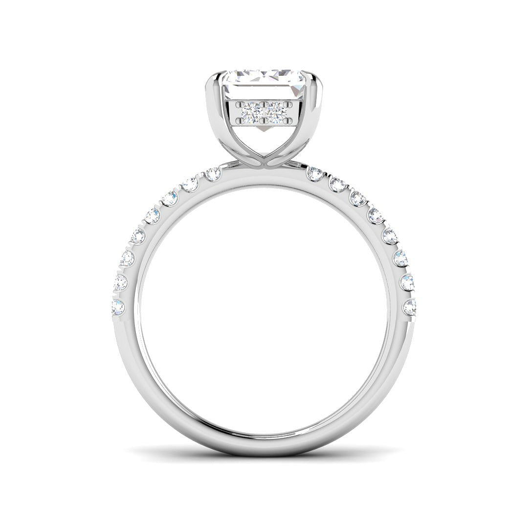 Platinum 4.47ct E VS2 Laboratory Grown CVD Ring