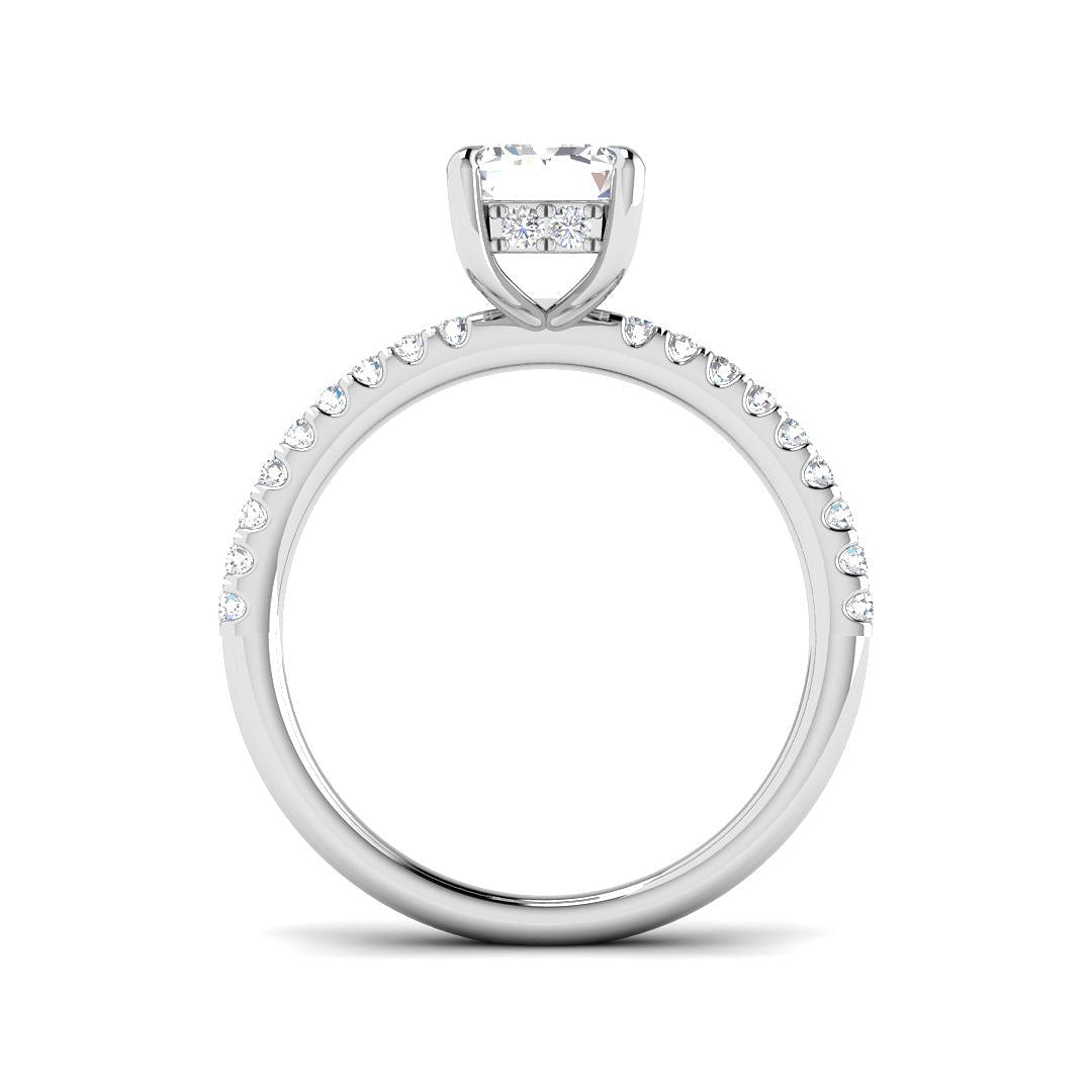 Platinum 2.32ct E VS1 Laboratory Grown CVD Ring