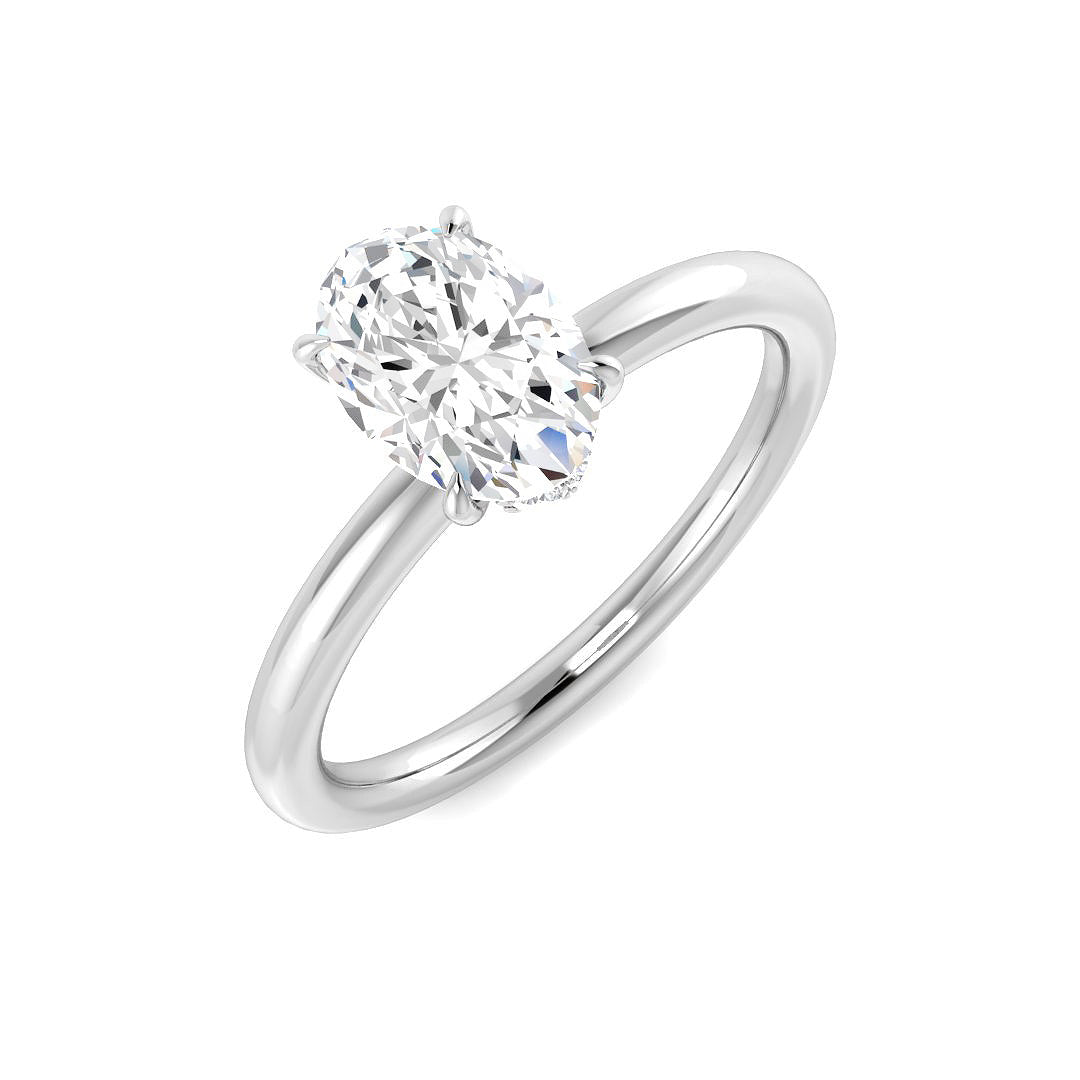Platinum 1.07ct D VS1 Laboratory Grown CVD Ring