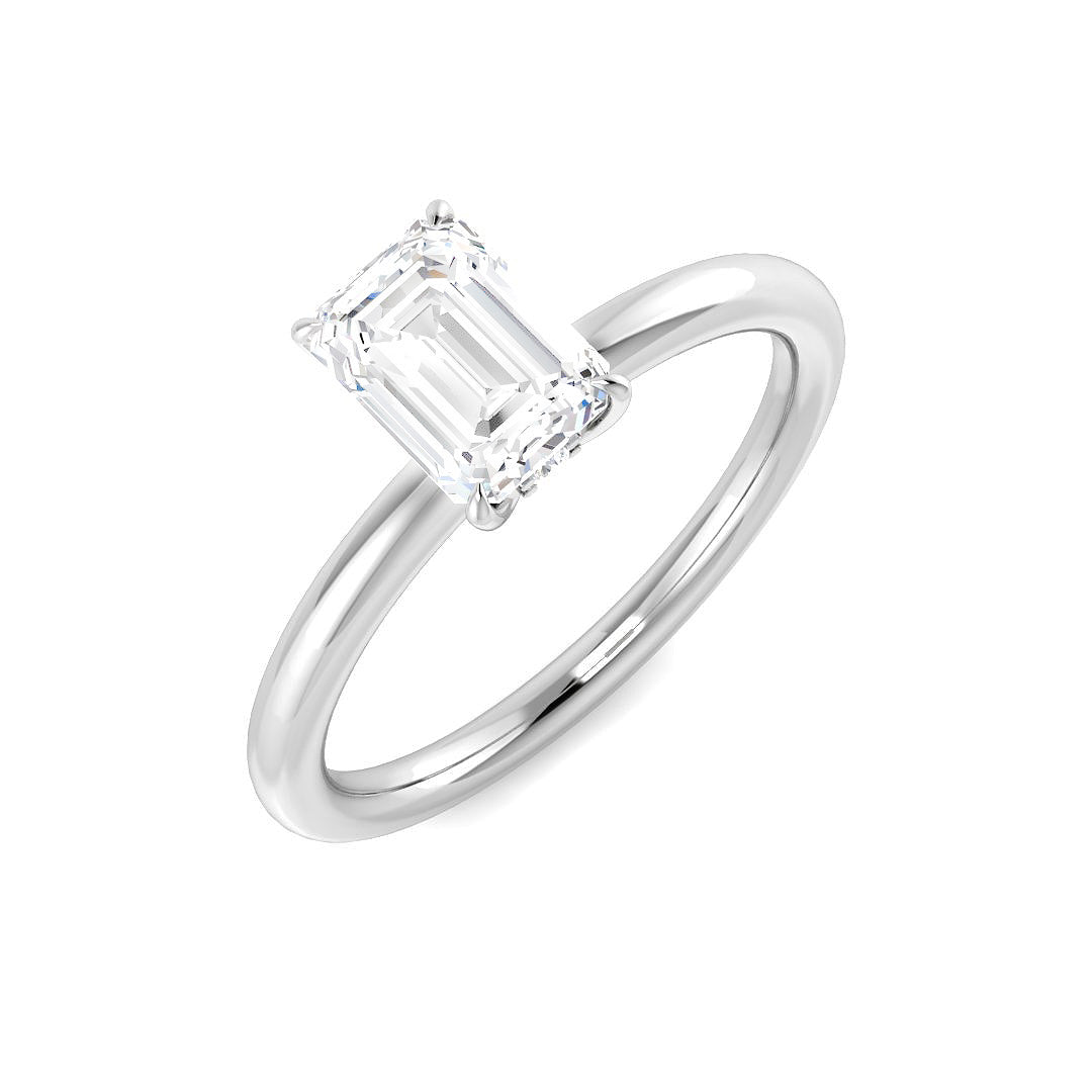 9ct White Gold 1.09ct D VS2 Laboratory Grown CVD Ring