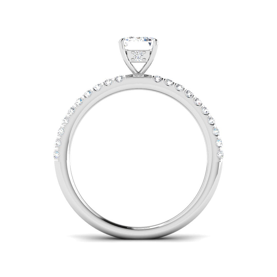 9ct White Gold 1.25ct D VS2 Laboratory Grown CVD Ring