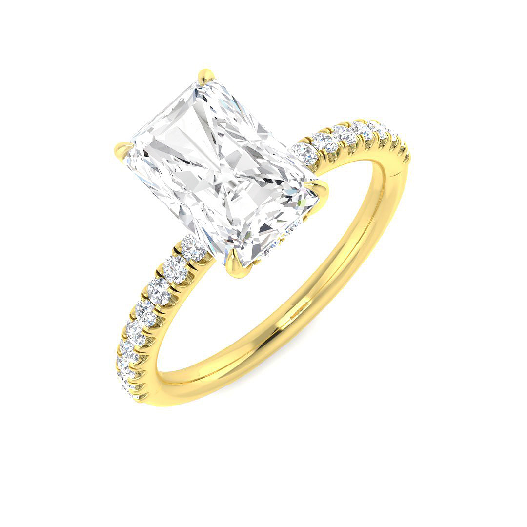 9ct Yellow Gold 2.35ct E VVS2 Laboratory Grown CVD Ring
