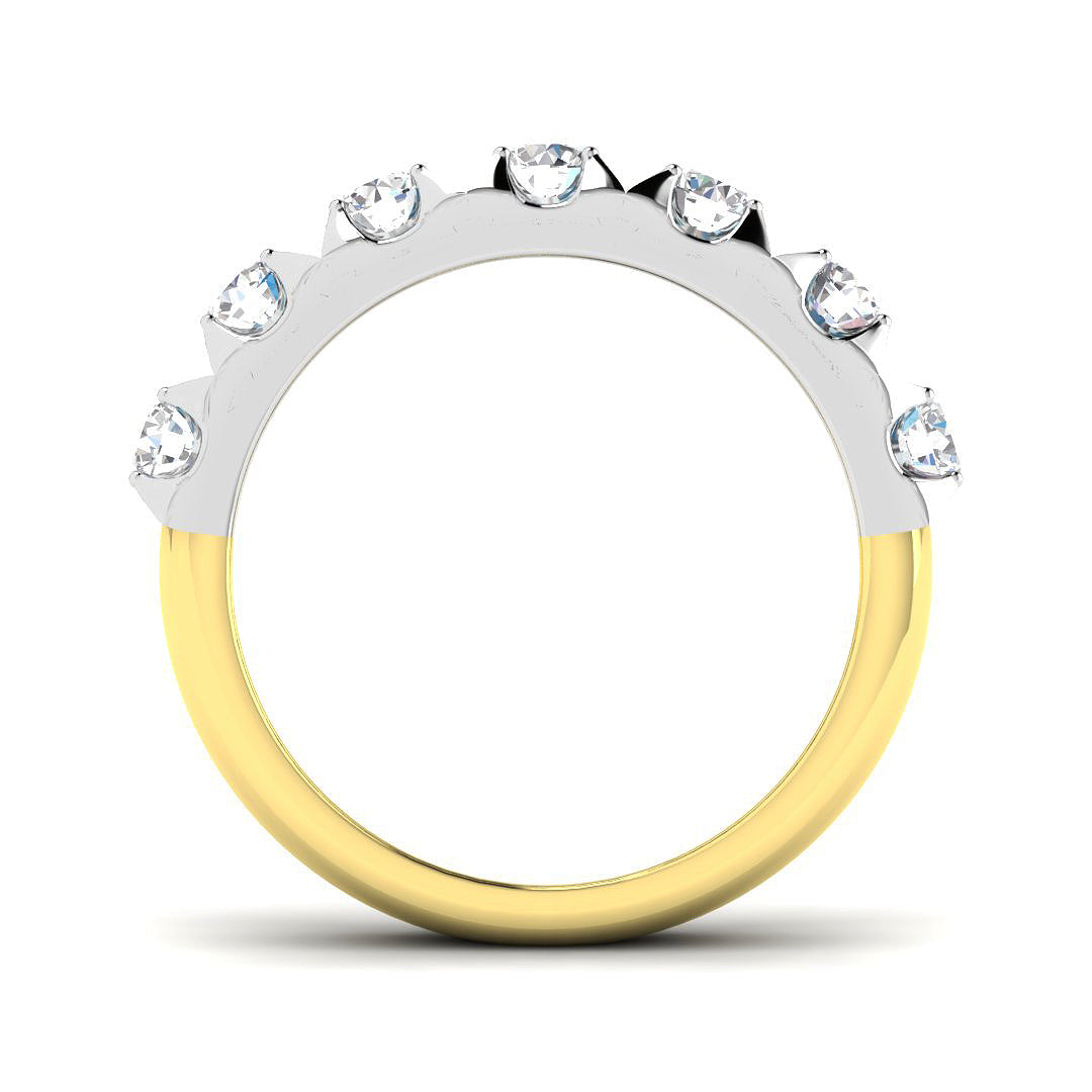 18ct Two-Tone Gold 0.83ct G SI2 Diamond Ring