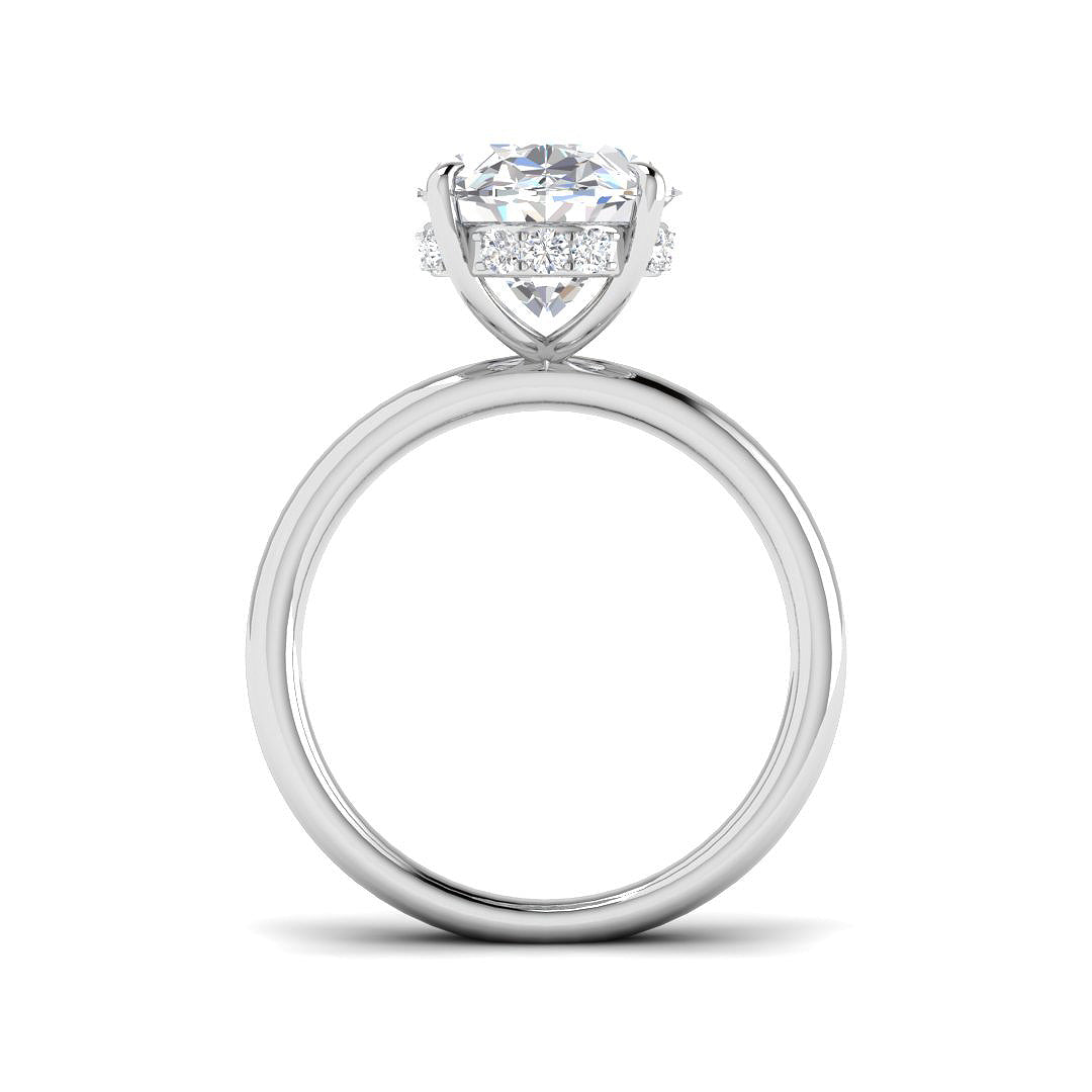 Platinum 5.22ct D VS2 Laboratory Grown CVD Ring