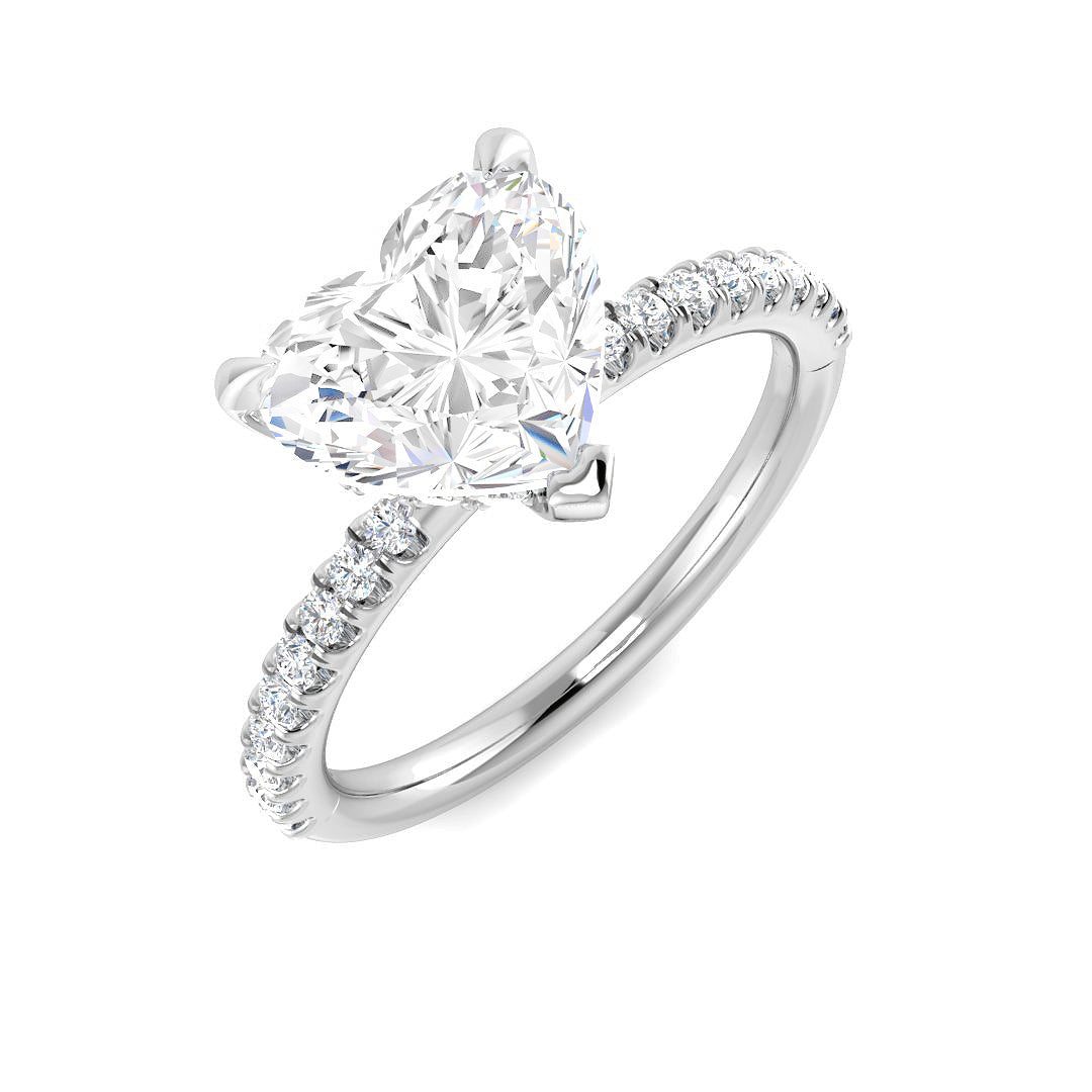 Platinum 2.36ct E VS2 Laboratory Grown CVD Ring