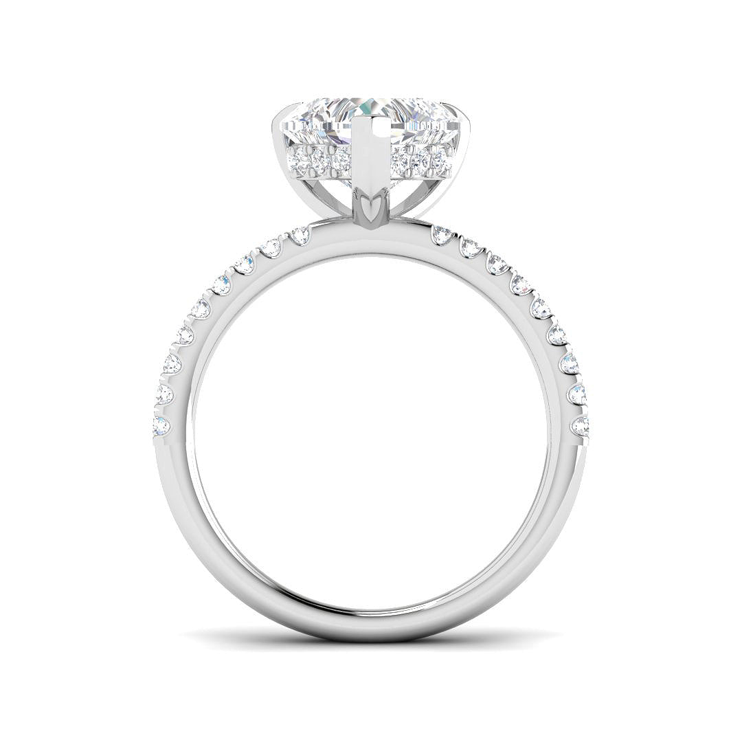 Platinum 2.36ct E VS2 Laboratory Grown CVD Ring