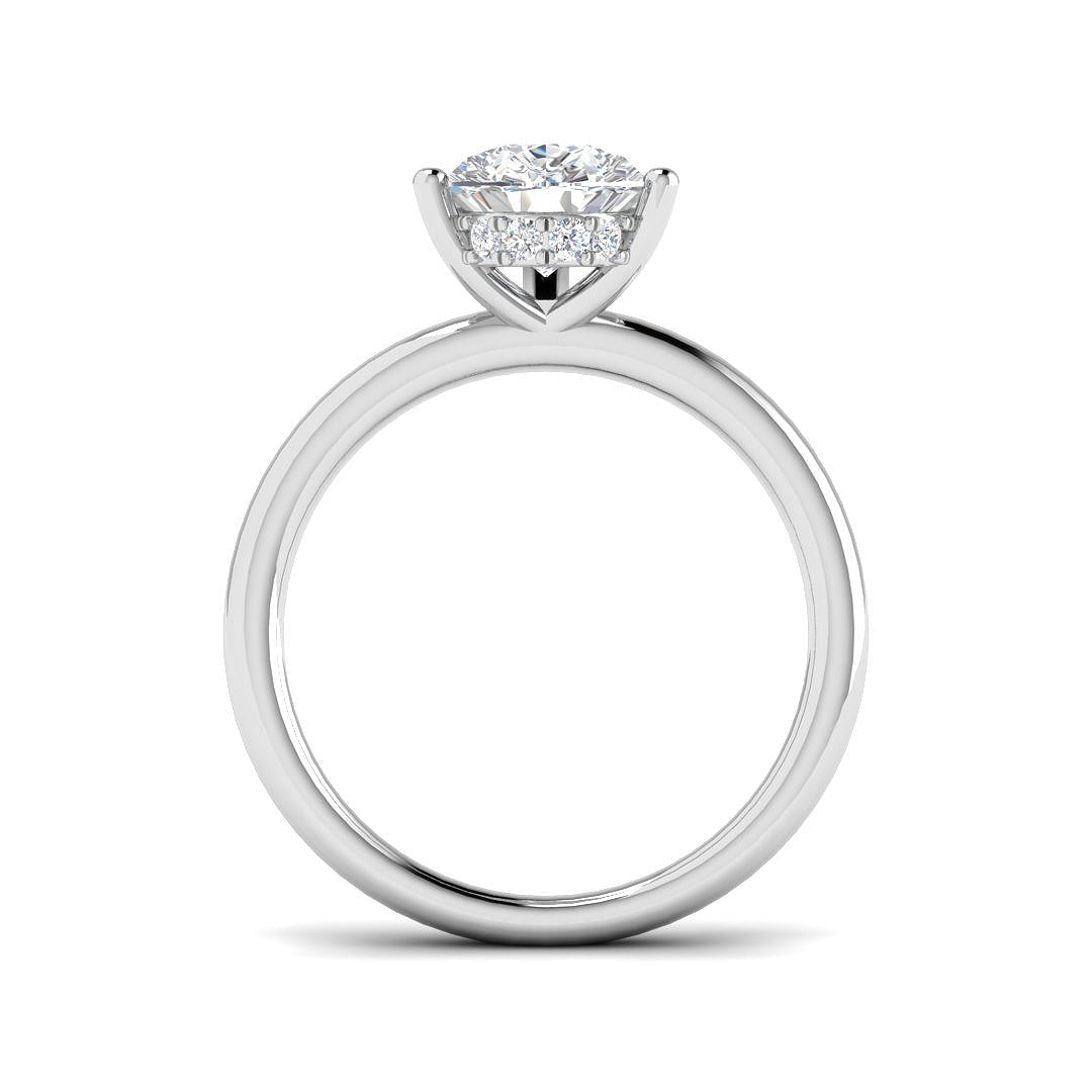 Platinum 2.14ct E VS2 Laboratory Grown CVD Ring