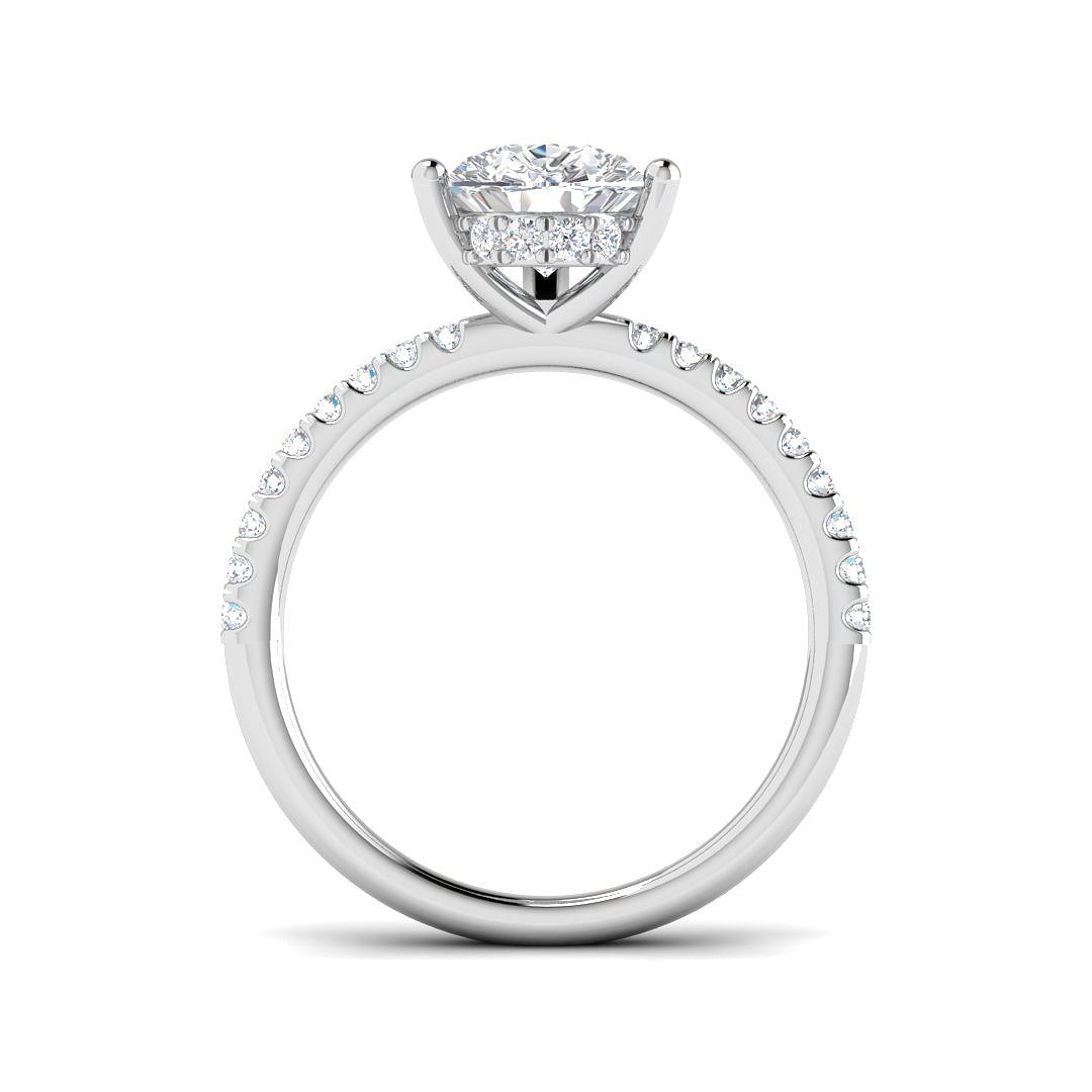 Platinum 2.35ct E VS2 Laboratory Grown CVD Ring