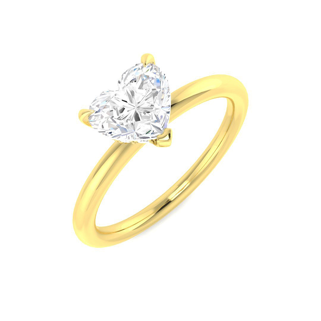 18ct Yellow Gold 1.10ct E VS2 Laboratory Grown CVD Ring