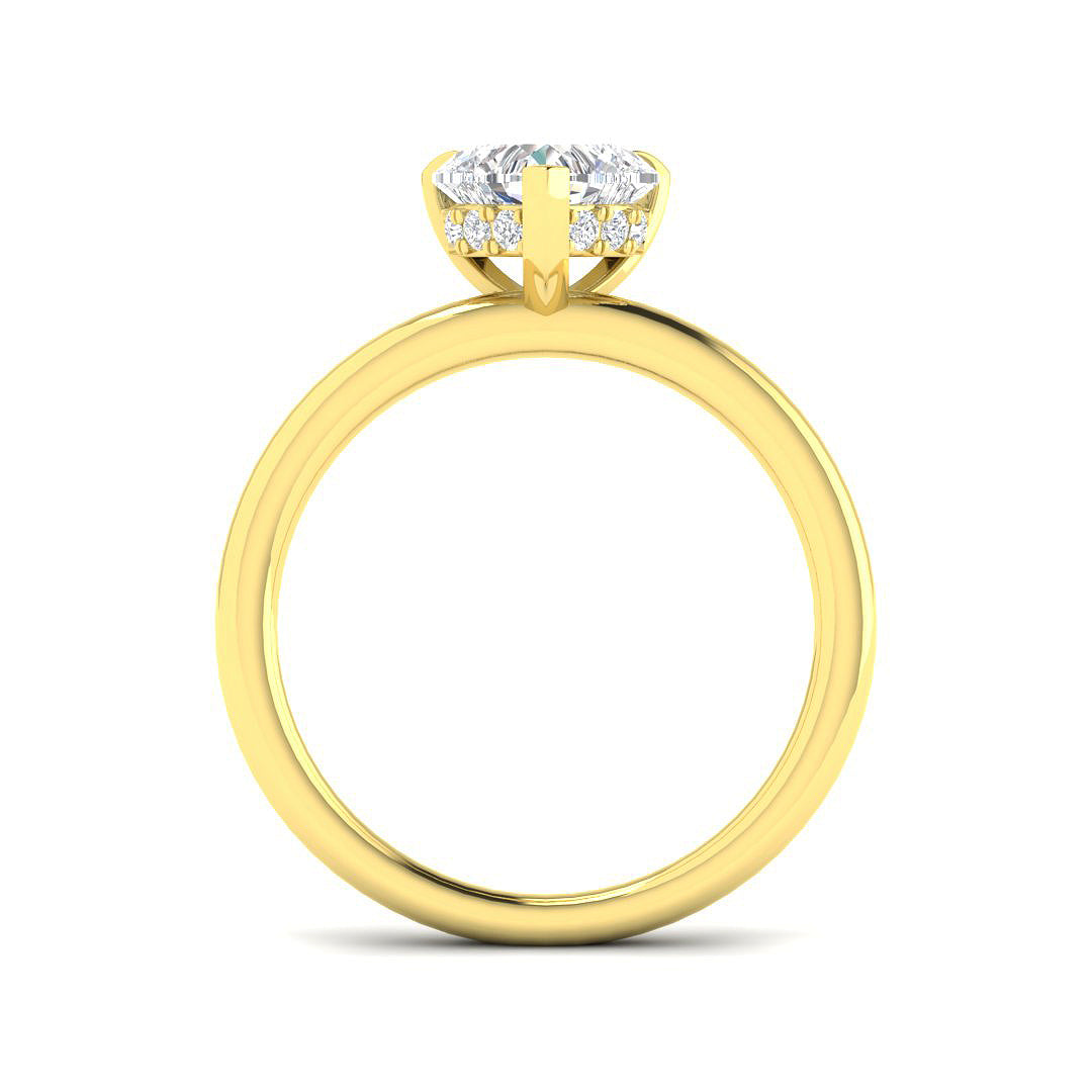 18ct Yellow Gold 1.10ct E VS2 Laboratory Grown CVD Ring
