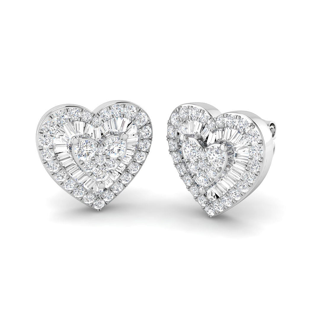 9ct White Gold 1.45ct G SI2 Diamond Earrings