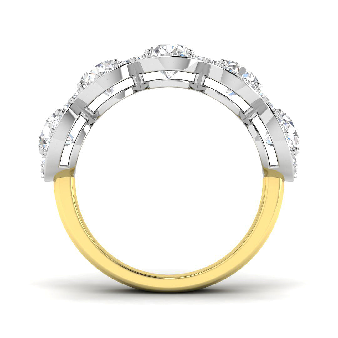 9ct Yellow Gold 3.28ct Laboratory Grown CVD Ring