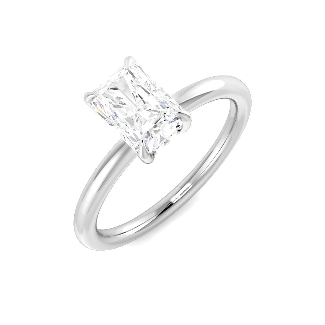 Platinum 1.13ct E VS2 Laboratory Grown CVD Ring