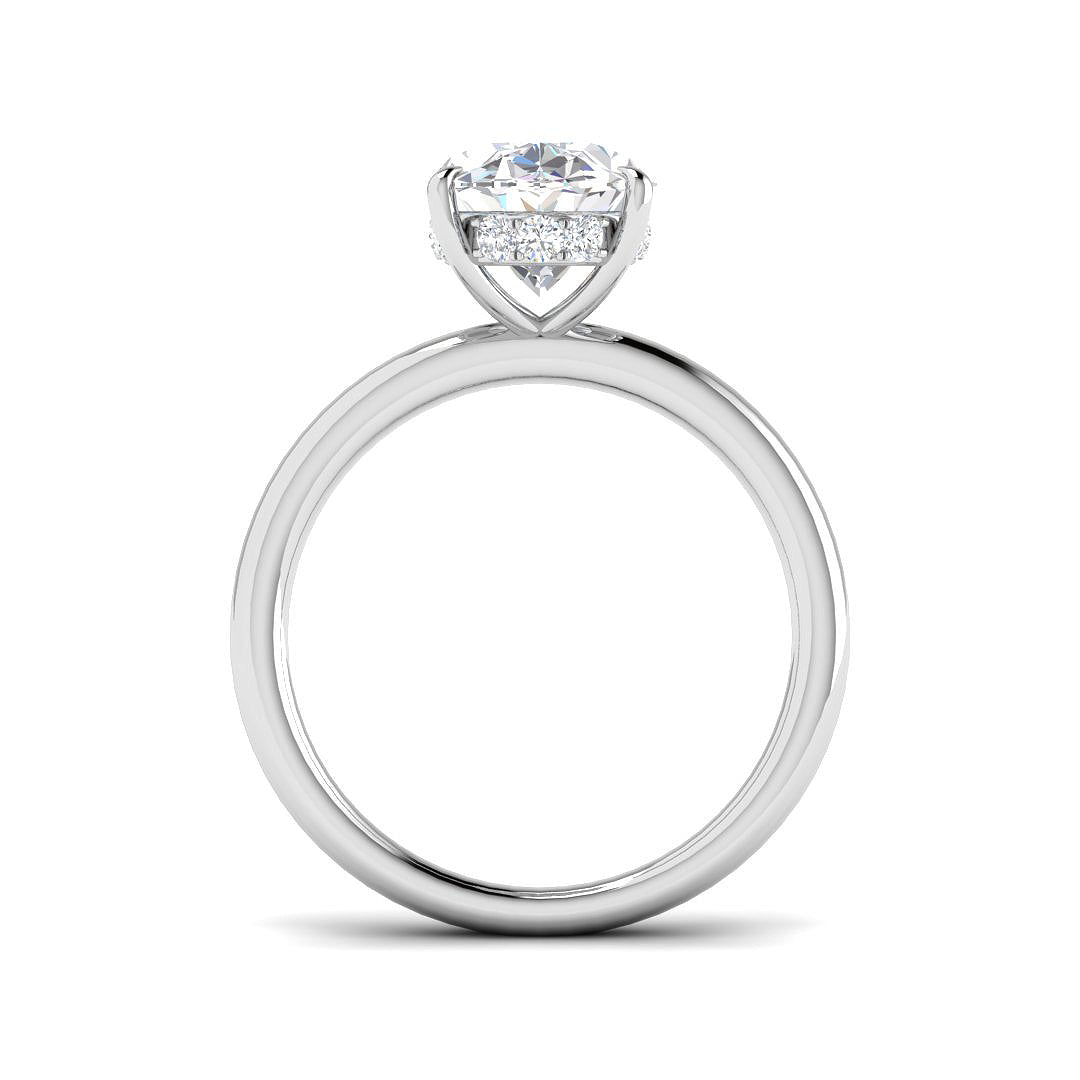 Platinum 3.18ct E VS2 Laboratory Grown CVD Ring